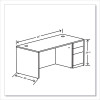 10500 Series Single Pedestal Desk, Right Pedestal: Box/Box/File, 66" x 30" x 29.5", Mahogany