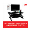 Swing Arm Copy Clip Document Holder, Holds Up To 30 Legal Size Sheets, Plastic, Black/Silver Clip