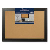 Cork Bulletin Board With Black Frame, 23" x 17", Tan Surface, Black Fiberboard (Mdf) Frame