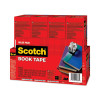 Book Tape Value Pack, 3" Core, (2) 1.5" X 15 Yds, (4) 2" X 15 Yds, (2) 3" X 15 Yds, Clear, 8/Pack