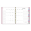Harmony Weekly/Monthly Poly Planner, 8.81 x 7.88, Pink Cover, 13-Month: Jan 2026 To Jan 2027
