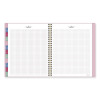 Harmony Weekly/Monthly Poly Planner, 8.81 x 7.88, Pink Cover, 13-Month: Jan 2026 To Jan 2027