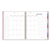 Harmony Weekly/Monthly Poly Planner, 11 x 9.38, Pink Cover, 13-Month: Jan 2026 To Jan 2027