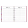 Harmony Weekly/Monthly Poly Planner, 11 x 9.38, Pink Cover, 13-Month: Jan 2026 To Jan 2027