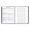 Triple View Weekly Vertical-Column Format Appointment Book, 11 x 8.25, Black Cover, 12-Month (Jan To Dec): 2026
