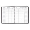 Triple View Weekly Vertical-Column Format Appointment Book, 11 x 8.25, Black Cover, 12-Month (Jan To Dec): 2026