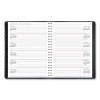 Contemporary Weekly/Monthly Planner, Vertical-Column Format, 11 x 8.25, Black Cover, 12-Month (Jan To Dec): 2026