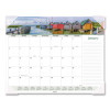 Seascape Panoramic Desk Pad, Seascape Panoramic Photography, 22 x 17, White Sheets, Clear Corners, 12-Month (Jan-Dec): 2026
