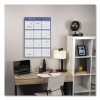Vertical/Horizontal Erasable Quarterly/Monthly Wall Planner, 24 x 36, White/Blue Sheets, 12-Month (Jan To Dec): 2026