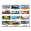 Scenic Three-Month Wall Calendar, Landscape Photography, 12 x 27, White Sheets, 14-Month: Dec 2025 To Jan 2027