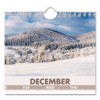Scenic Three-Month Wall Calendar, Landscape Photography, 12 x 27, White Sheets, 14-Month: Dec 2025 To Jan 2027