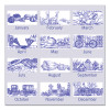 Illustrator's Edition Wall Calendar, Victorian Illustrations Artwork, 12 x 12, White/Blue Sheets, 12-Month (Jan To Dec): 2026