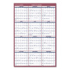 Vertical/Horizontal Wall Calendar, 24 x 36, White/Blue/Red Sheets, 12-Month (Jan To Dec): 2026