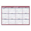 Vertical/Horizontal Wall Calendar, 24 x 36, White/Blue/Red Sheets, 12-Month (Jan To Dec): 2026