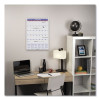 Monthly Wall Calendar With Ruled Daily Blocks, 12 x 17, White Sheets, 12-Month (Jan To Dec): 2026