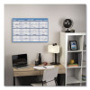 Horizontal Reversible/Erasable Wall Planner, 48 x 32, White/Blue Sheets, 12-Month (Jan To Dec): 2026