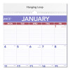 Monthly Wall Calendar With Ruled Daily Blocks, 20 x 30, White Sheets, 12-Month (Jan To Dec): 2026