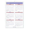 Three-Month Wall Calendar, 15.5 x 22.75, White Sheets, 12-Month (Jan To Dec): 2026