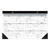 Contemporary Monthly Desk Pad, 18 x 11, White Sheets, Black Binding/Corners,12-Month (Jan To Dec): 2026