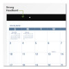 Easy-To-Read Monthly Desk Pad, 22 x 17, White/Blue Sheets, Black Binding, Clear Corners, 12-Month (Jan To Dec): 2026