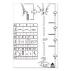 Cleo Coat Stand, Stand Alone Rack, Ten Knobs, Steel/Plastic, 19.75w X 19.75d X 68.9h, Black