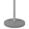 Wavy Coat Tree, Six Hangers/Two Knobs/Four Hooks, 18.88w x 14d x 68.5h, Silver/Wood