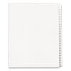 Preprinted Legal Exhibit Side Tab Index Dividers, Allstate Style, 25-Tab, 1 To 25, 11 X 8.5, White, 1 Set, (1701)