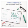 Marks A Lot Large Desk-Style Permanent Marker, Broad Chisel Tip, Green, Dozen (8885)