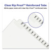 Preprinted Legal Exhibit Side Tab Index Dividers, Avery Style, 11-Tab, 1 To 10, 11 X 8.5, White, 1 Set