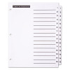 Table 'n Tabs Dividers, 15-Tab, 1 To 15, 11 x 8.5, White, White Tabs, 1 Set