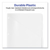 Write And Erase Durable Plastic Dividers With Straight Pocket, 5-Tab, 11.13 x 9.25, White, 1 Set