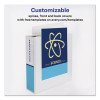 Durable View Binder With Durahinge And Slant Rings, 3 Rings, 3" Capacity, 11 X 8.5, White, 4/Pack