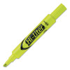 Hi-Liter Desk-Style Highlighters, Fluorescent Yellow Ink, Chisel Tip, Yellow/Black Barrel, Dozen