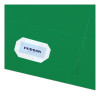 Two-Pocket Folder, Accommodates (40) 11 x 8.5 Sheets, Green, 25/Box