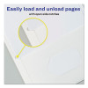 Two-Pocket Folder, Accommodates (40) 11 x 8.5 Sheets, White, 25/Box