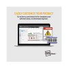 Surface Safe Removable Label Safety Signs, Inkjet/Laser Printers, 8 X 8, White, 15/Pack