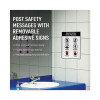 Surface Safe Removable Label Safety Signs, Inkjet/Laser Printers, 8 X 8, White, 15/Pack
