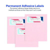 Glossy White Easy Peel Mailing Labels W/ Sure Feed Technology, Laser Printers, 1 X 2.63, White, 30/Sheet, 25 Sheets/Pack
