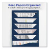 Slide And View Expanding File, 6 Sections, Hook/Loop Closure, Letter Size, Navy Blue