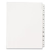 Preprinted Legal Exhibit Side Tab Index Dividers, Allstate Style, 10-Tab, I To X, 11 X 8.5, White, 1 Set