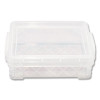 Super Stacker Crayon Box, 4.75" x 3.5" x 1.6", Clear