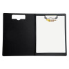 Portfolio Clipboard With Low-Profile Clip, Portrait Orientation, 0.5" Clip Capacity, Holds 8.5 x 11 Sheets, Black