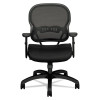 Wave Mesh Mid-Back Task Chair, Supports Up To 250 Lbs, 18" To 22.25" Seat Height, Black