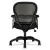 Wave Mesh Mid-Back Task Chair, Supports Up To 250 Lbs, 18" To 22.25" Seat Height, Black