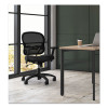Wave Mesh Mid-Back Task Chair, Supports Up To 250 Lbs, 18" To 22.25" Seat Height, Black