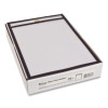 Stitched Shop Ticket Holders, Super Heavy-Duty, Top Load 5 x 8 Insert, Clear Front, Black Border, 25/Box