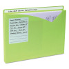 Write-On Poly File Jackets, Straight Tab, Letter Size, Assorted Colors, 25/Box