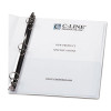 Peel And Stick Add-On Filing Pockets, 8.5 x 11, Clear, 10/Pack