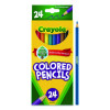 Long-Length Colored Pencil Set, 3.3 Mm, 2B, Assorted Lead And Barrel Colors, 24/Pack
