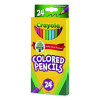 Long-Length Colored Pencil Set, 3.3 Mm, 2B, Assorted Lead And Barrel Colors, 24/Pack